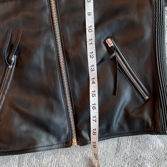 Blank NYC Black Faux Leather Biker Jacket - Picture 9 of 9